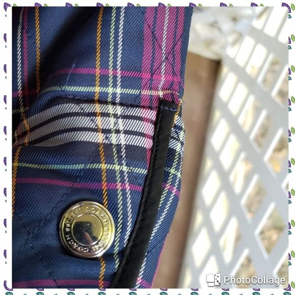 Coach Tattersall Plaid Barn Jacket - Picture 7 of 9